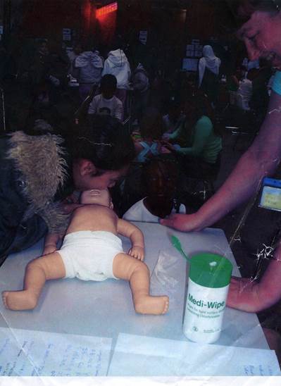 Person doing CPR